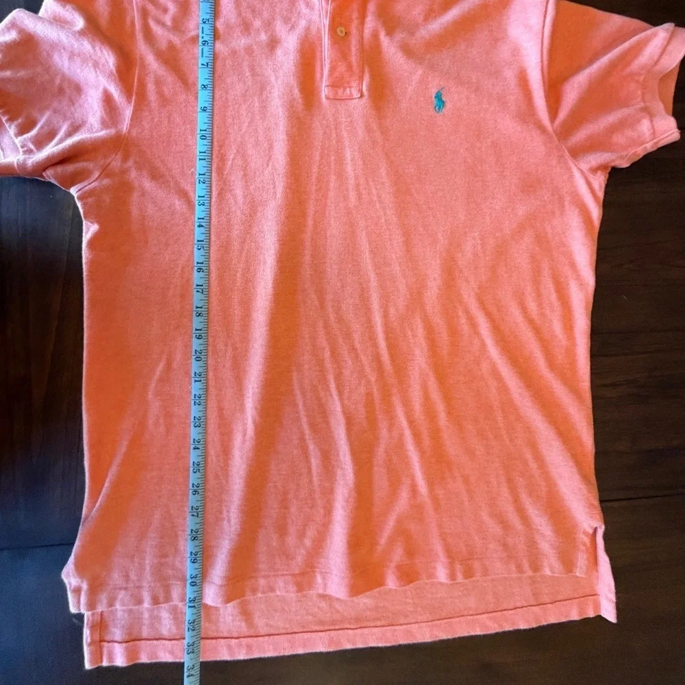 Polo Ralph Lauren Men's Orange Polo Cotton Preppy Shirt, Size XL